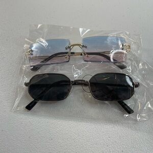 Stylish Sunglasses Set - Black and Purple